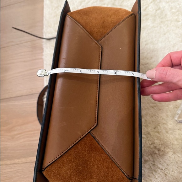 Celine Trifold Calfskin Leather and Suede Tote Bag - Picture 12 of 14